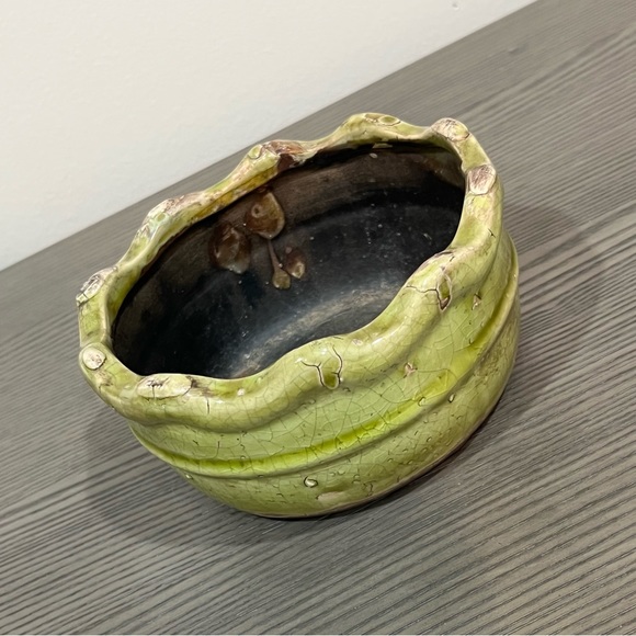 Glazed Round Decorative Accent Bowl [container] - Picture 4 of 7